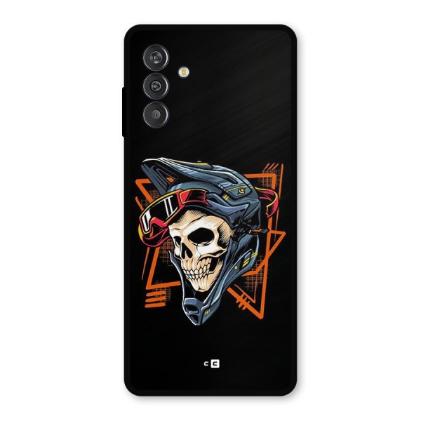 Skull Helmet Metal Back Case for Galaxy F13