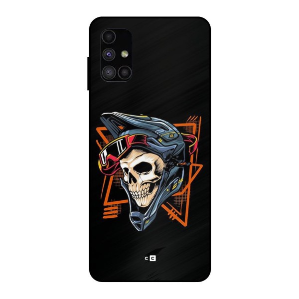 Skull Helmet Metal Back Case for Galaxy M51