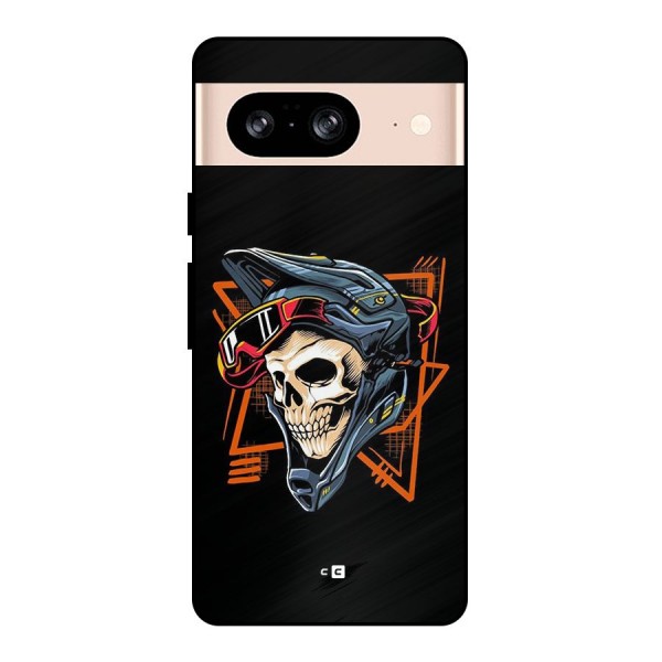 Skull Helmet Metal Back Case for Google Pixel 8