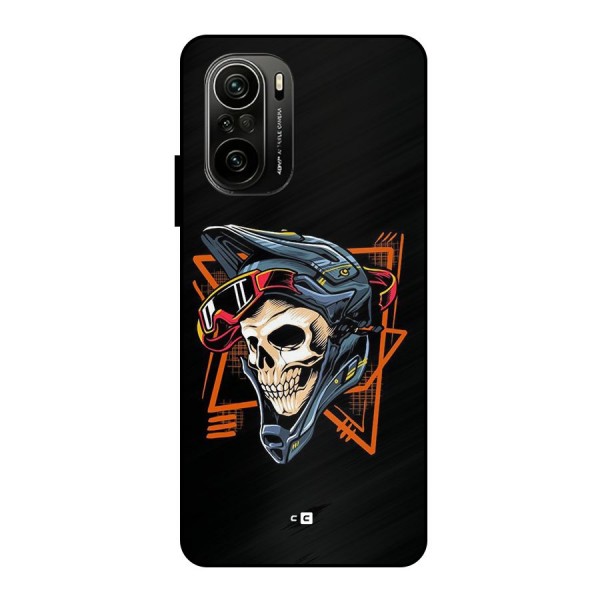 Skull Helmet Metal Back Case for Mi 11X Pro