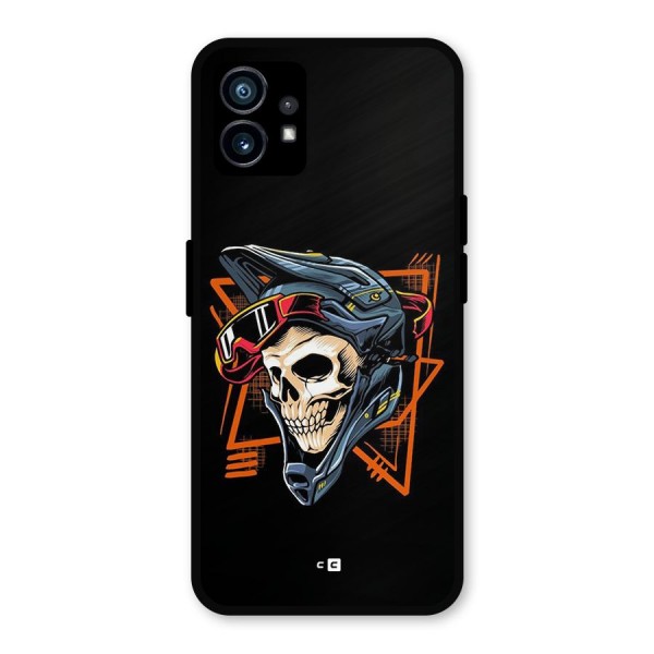 Skull Helmet Metal Back Case for Nothing Phone 1