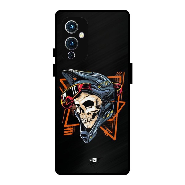 Skull Helmet Metal Back Case for OnePlus 9