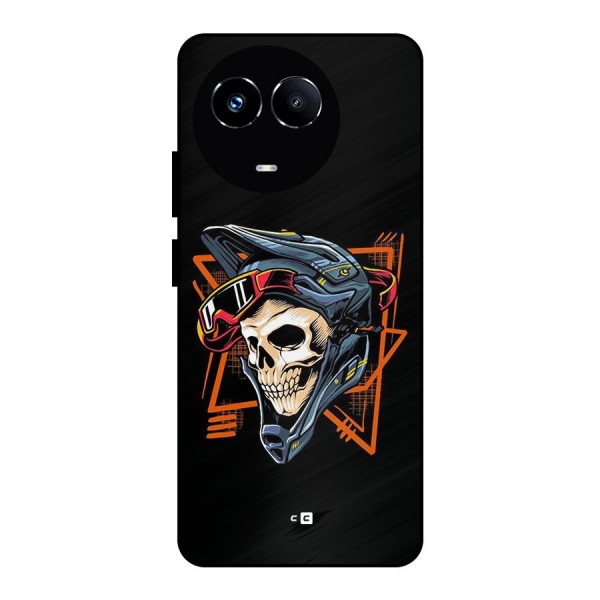 Skull Helmet Metal Back Case for Realme 11 5G