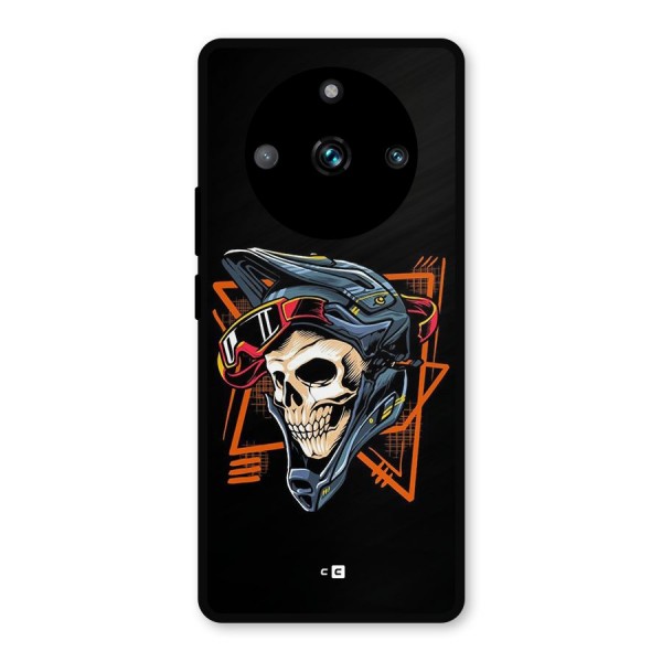 Skull Helmet Metal Back Case for Realme 11 Pro