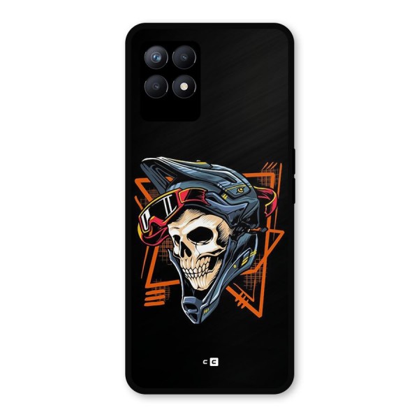 Skull Helmet Metal Back Case for Realme 8i