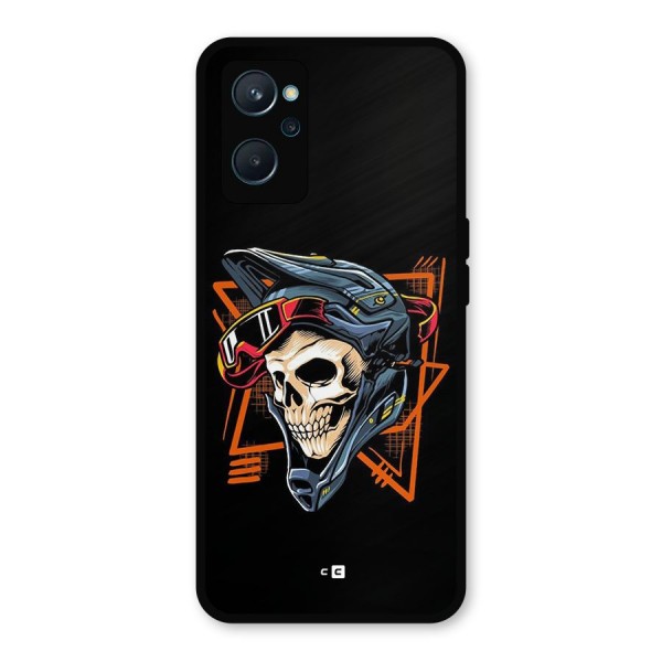 Skull Helmet Metal Back Case for Realme 9i