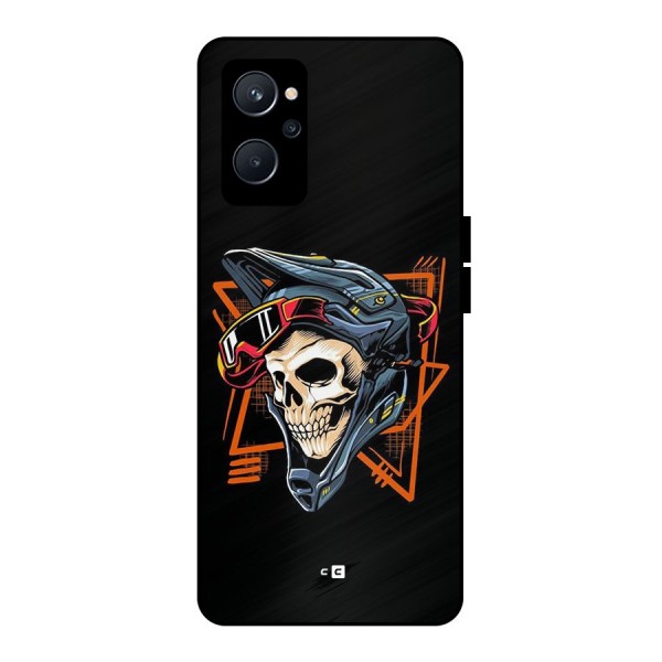 Skull Helmet Metal Back Case for Realme 9i 5G