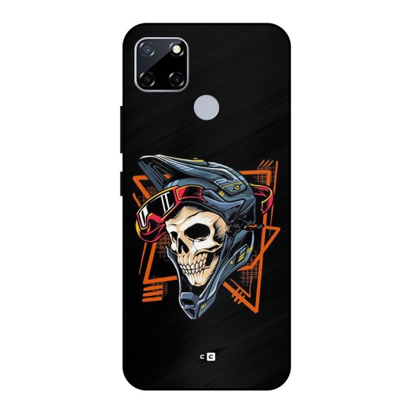 Skull Helmet Metal Back Case for Realme Narzo 20