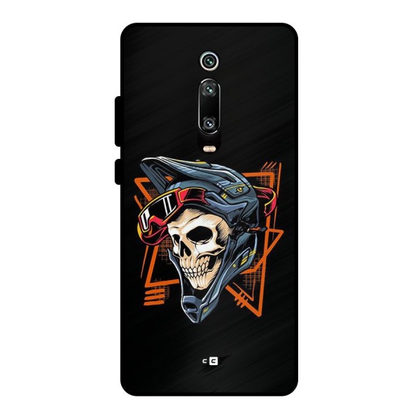 Skull Helmet Metal Back Case for Redmi K20 Pro