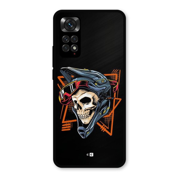 Skull Helmet Metal Back Case for Redmi Note 11