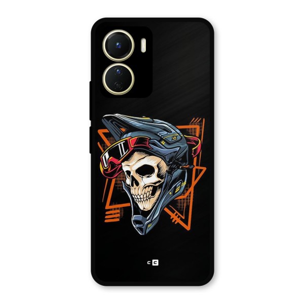 Skull Helmet Metal Back Case for Vivo Y16