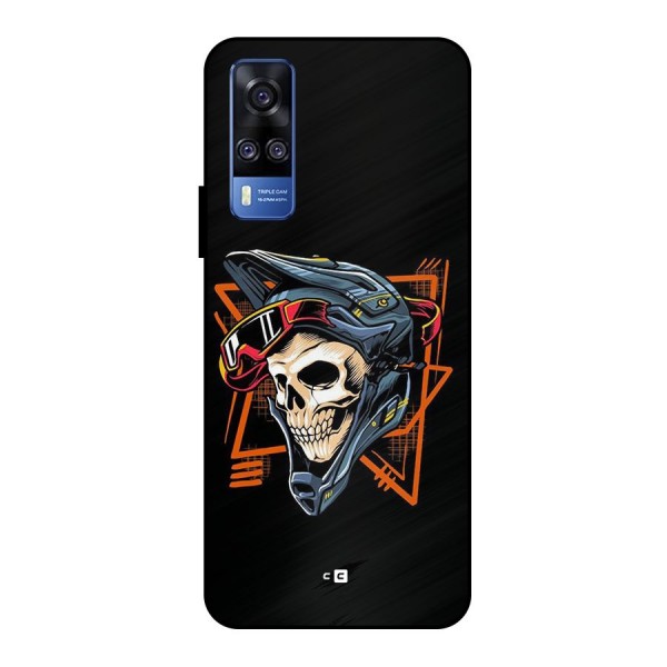 Skull Helmet Metal Back Case for Vivo Y51