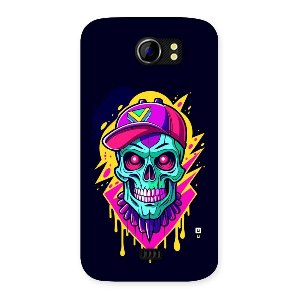 Skull In Cap Back Case for Canvas 2 A110