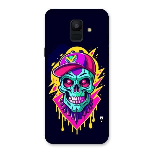 Skull In Cap Back Case for Galaxy A6 (2018)