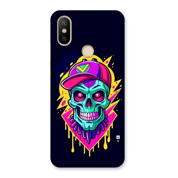 Skull In Cap Back Case for Mi A2