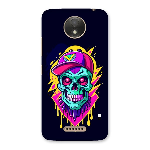 Skull In Cap Back Case for Moto C Plus