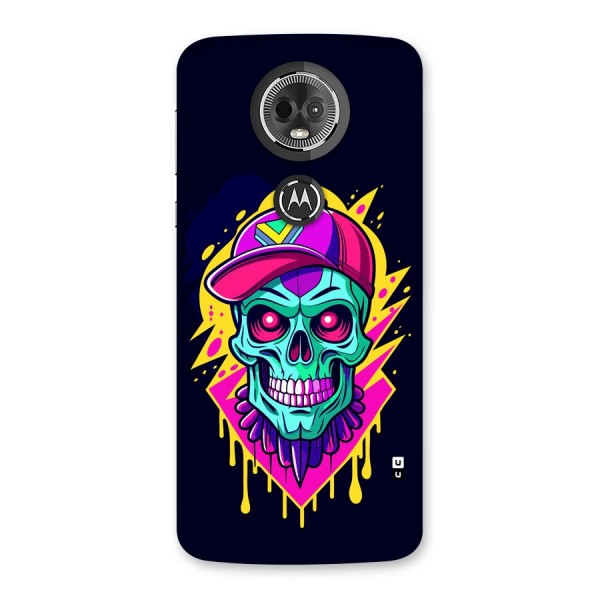 Skull In Cap Back Case for Moto E5 Plus