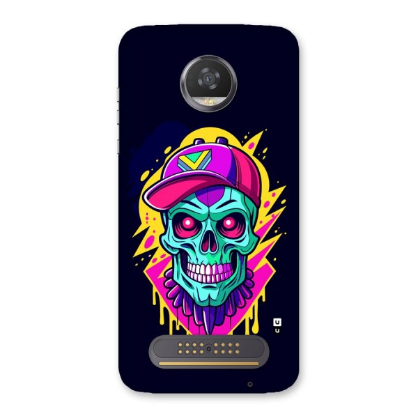 Skull In Cap Back Case for Moto Z2 Play