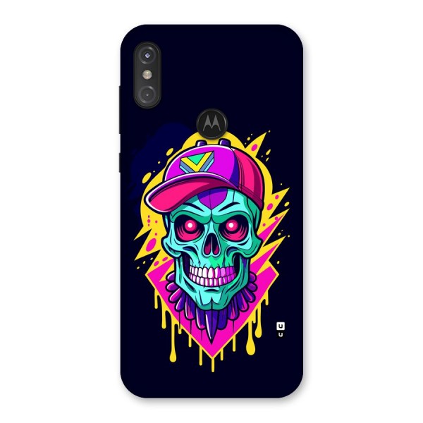 Skull In Cap Back Case for Motorola One Power