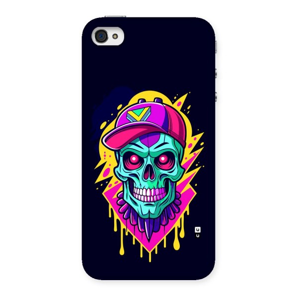 Skull In Cap Back Case for iPhone 4 4s