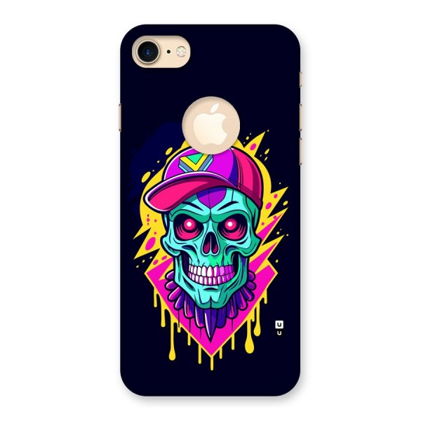 Skull In Cap Back Case for iPhone 8 Logo Cut