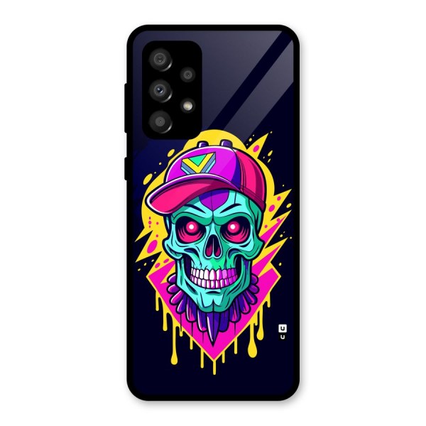 Skull In Cap Glass Back Case for Galaxy A32
