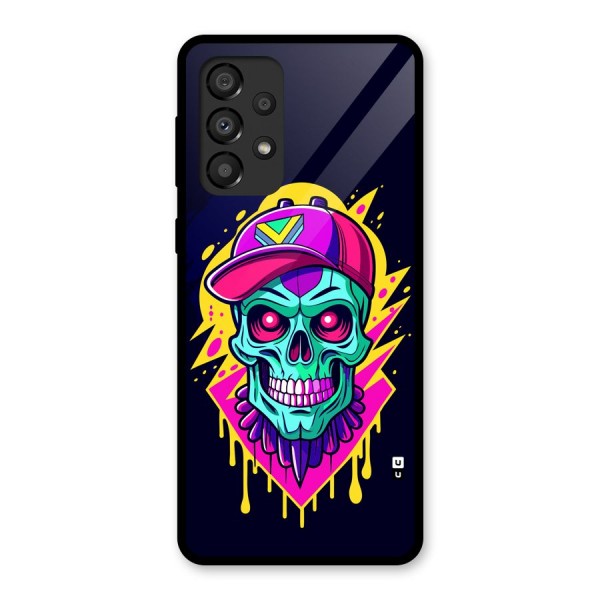 Skull In Cap Glass Back Case for Galaxy A33 5G