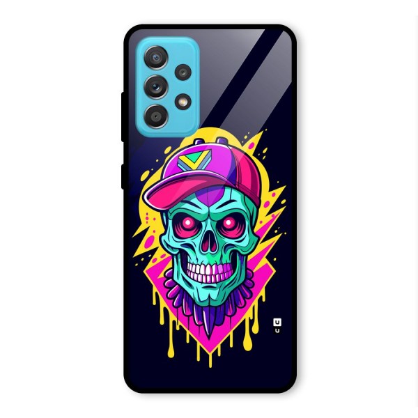 Skull In Cap Glass Back Case for Galaxy A52