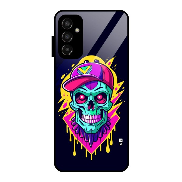 Skull In Cap Glass Back Case for Galaxy F13