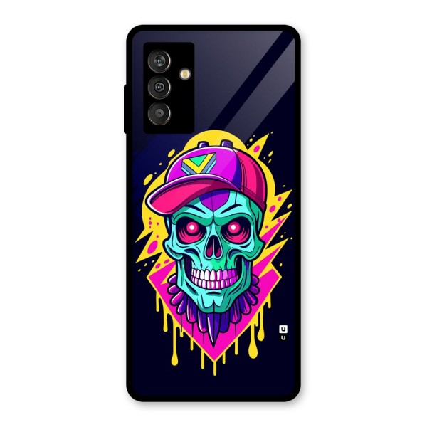 Skull In Cap Glass Back Case for Galaxy M13