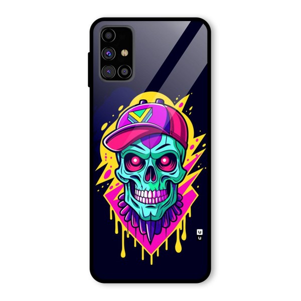 Skull In Cap Glass Back Case for Galaxy M31s