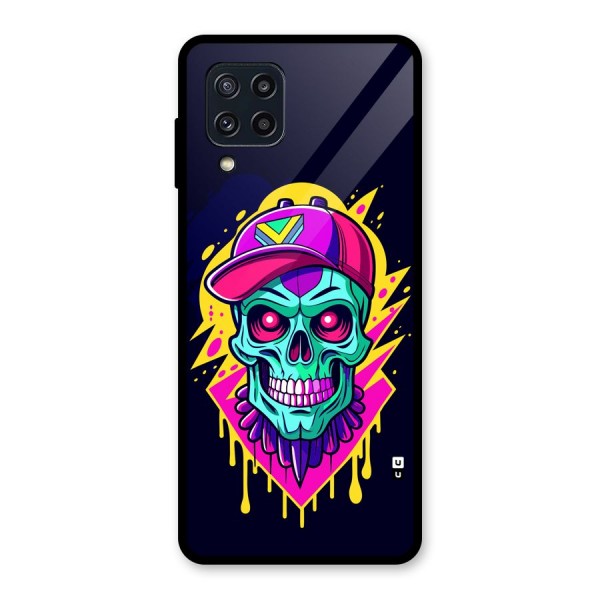 Skull In Cap Glass Back Case for Galaxy M32