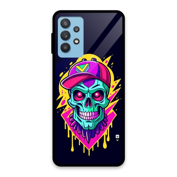 Skull In Cap Glass Back Case for Galaxy M32 5G