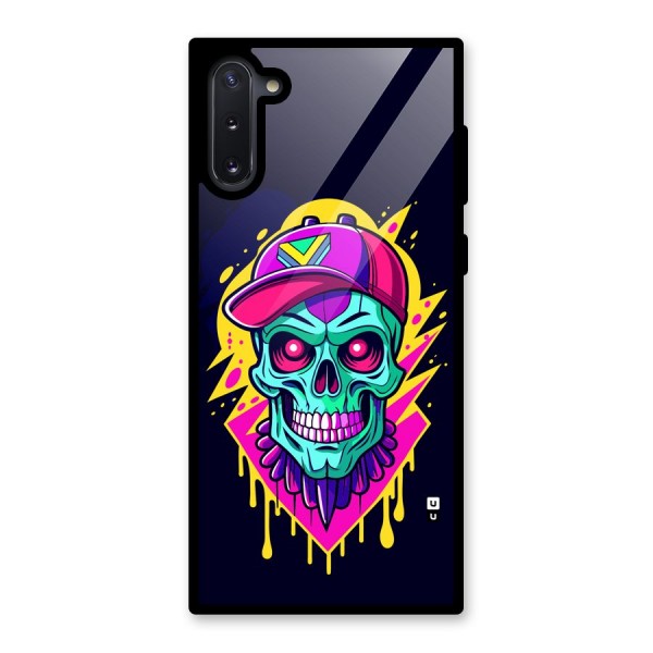 Skull In Cap Glass Back Case for Galaxy Note 10