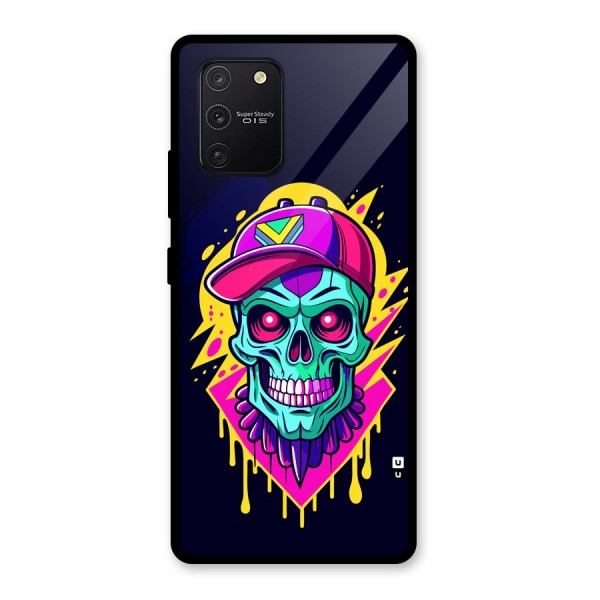 Skull In Cap Glass Back Case for Galaxy S10 Lite