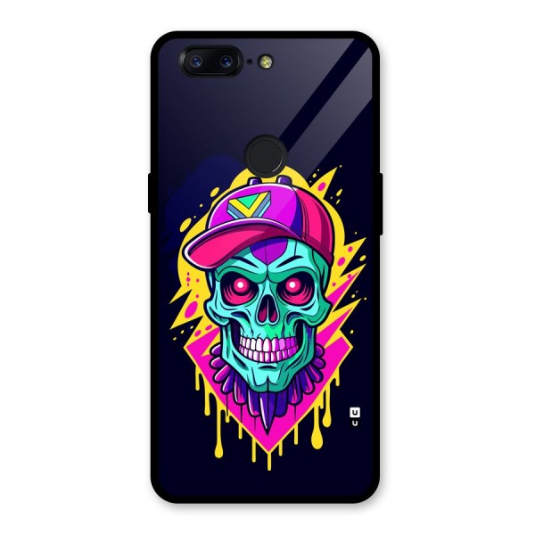 Skull In Cap Glass Back Case for OnePlus 5T