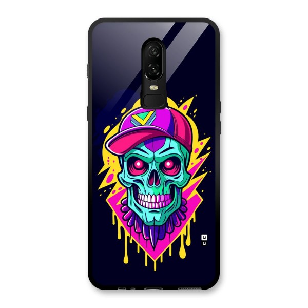 Skull In Cap Glass Back Case for OnePlus 6