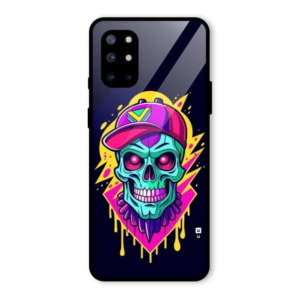 Skull In Cap Glass Back Case for OnePlus 8T