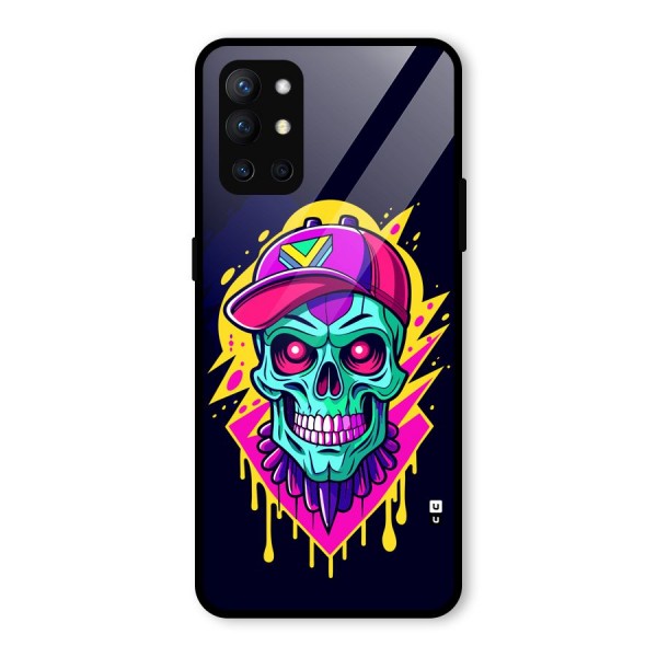 Skull In Cap Glass Back Case for OnePlus 9R