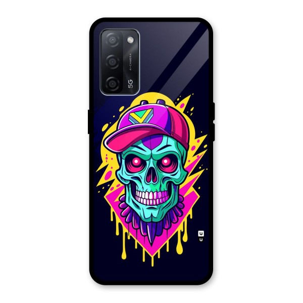 Skull In Cap Glass Back Case for Oppo A53s 5G