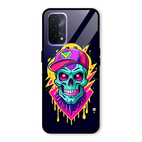 Skull In Cap Glass Back Case for Oppo A74 5G