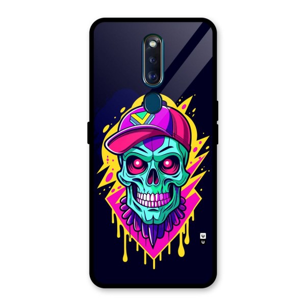 Skull In Cap Glass Back Case for Oppo F11 Pro