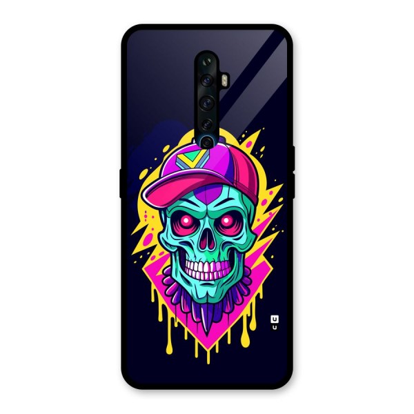 Skull In Cap Glass Back Case for Oppo Reno2 F