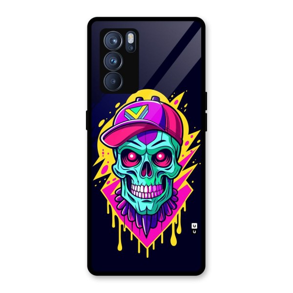 Skull In Cap Glass Back Case for Oppo Reno6 Pro 5G