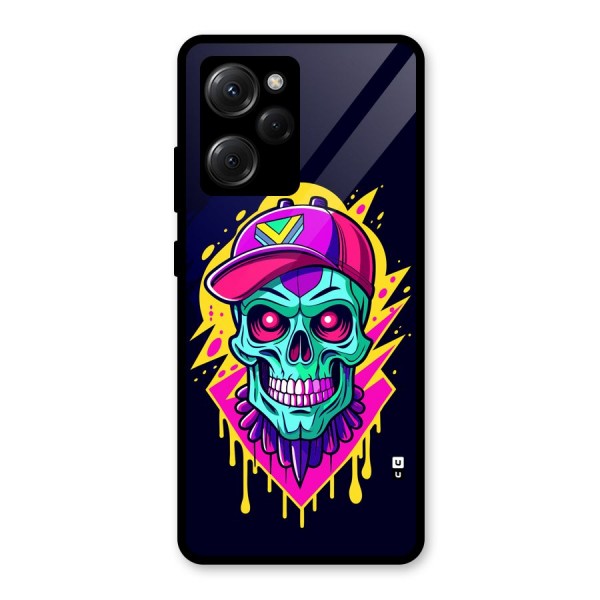 Skull In Cap Glass Back Case for Poco X5 Pro