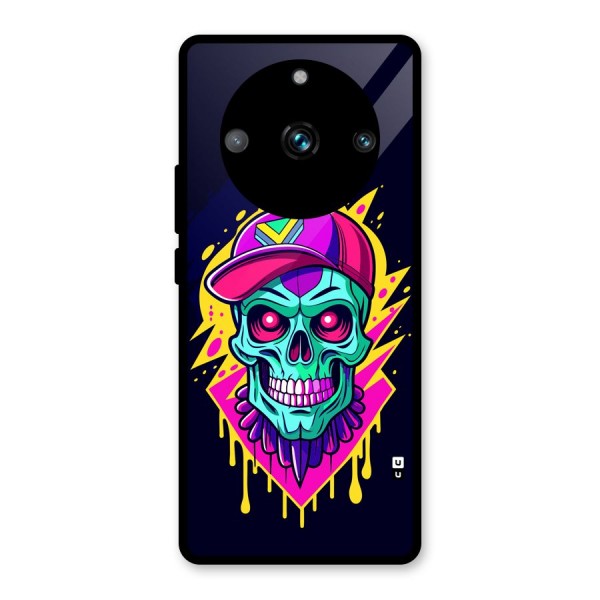 Skull In Cap Glass Back Case for Realme 11 Pro