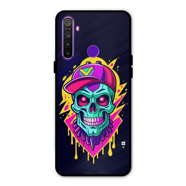 Skull In Cap Glass Back Case for Realme 5s