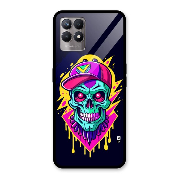 Skull In Cap Glass Back Case for Realme 8i