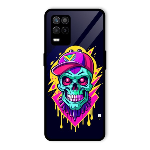 Skull In Cap Glass Back Case for Realme 9 5G