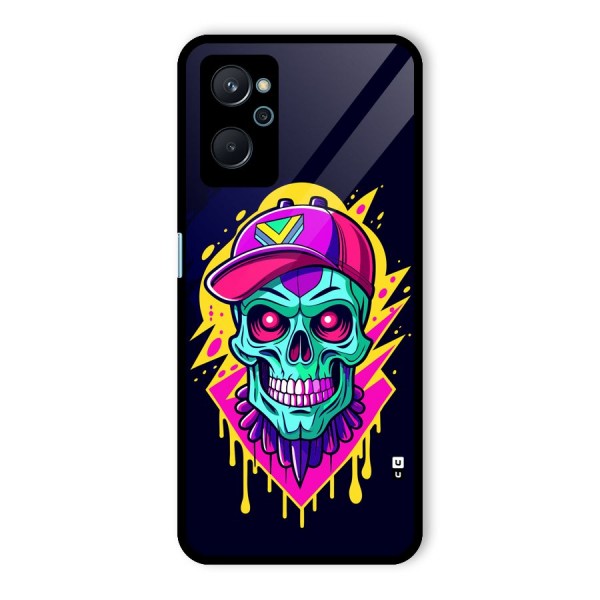 Skull In Cap Glass Back Case for Realme 9i